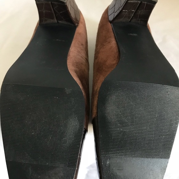 Bigou brown two tone patent loafers #T2 - Picture 6 of 6